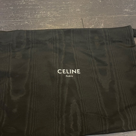 Celine black white logo dustbag for bag Celine Paris Drawstring 40.5*29.5 - Picture 2 of 5